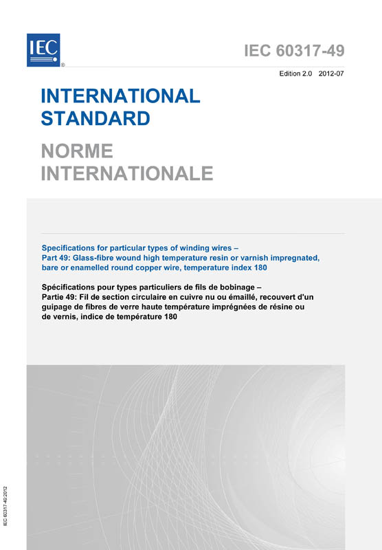 Cover IEC 60317-49:2012